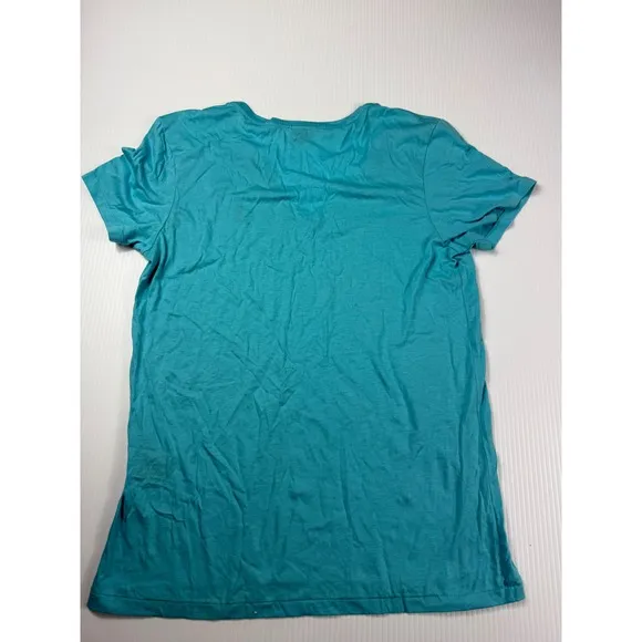 Ralph Lauren Sport V-Neck Pima‎ Cotton Tee Shirt Red Logo Large - Image 5