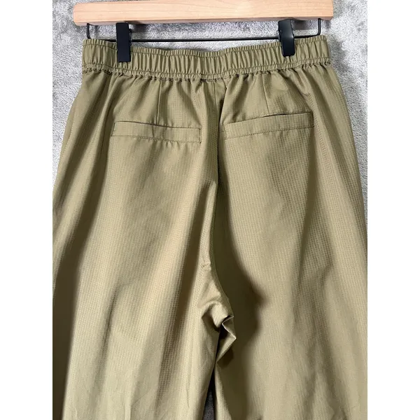 Varley Tacoma Straight Pleat Pant Olive‎ Ripstop Athleisure Utility Size Small - Image 4