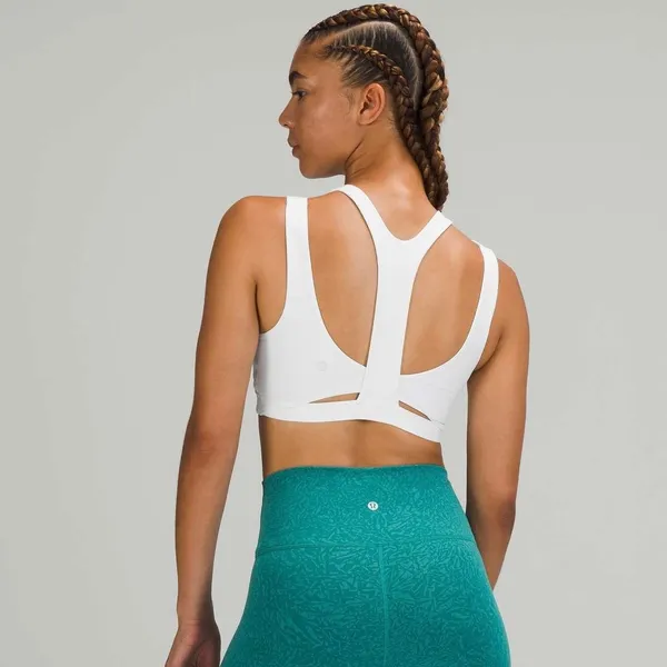Lululemon‎ All Powered Up Bra White Womens Size 8 High Support Luxtreme Athletic - Image 2