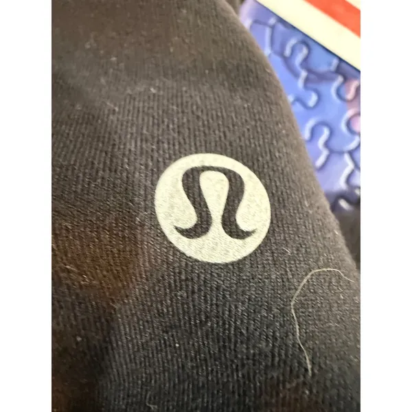 Lululemon High Waist Black‎ Mesh Panel Leggings Women's Size 4 - Image 5