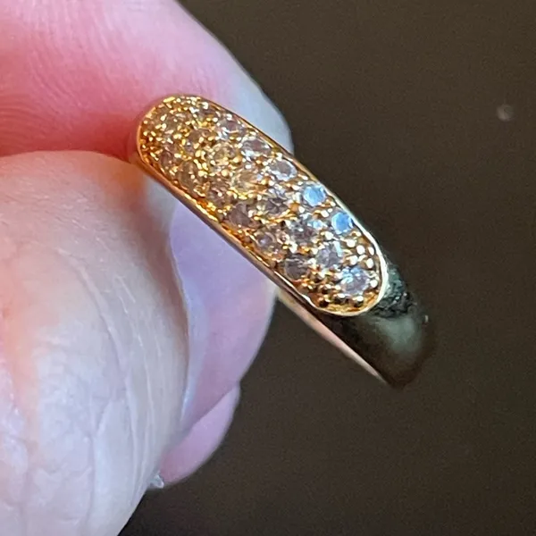 Cute Austrian crystal 18k gold plated ring - Image 7