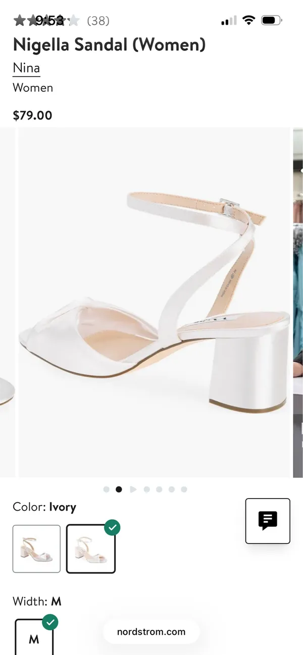 Nina Bridal Heels Ivory 5.5 - Image 2