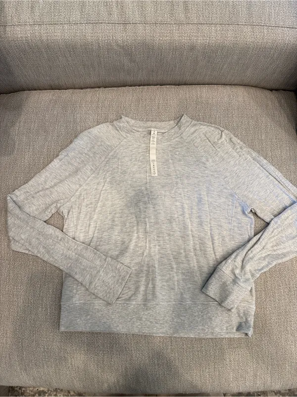 Lululemon Warm Down Crew Heathered Core Ultra Light Grey - Image 6