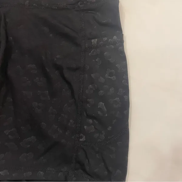 Black Animal Print Women's Biker Shorts‎ size Medium - Image 3