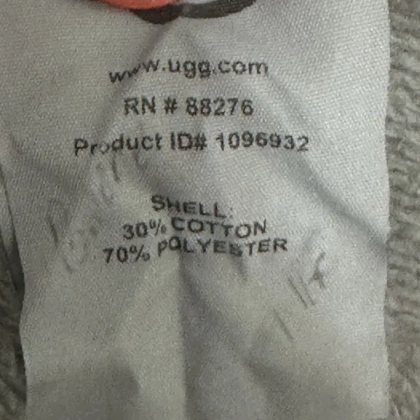 UGG Men's Robinson‎ Robe Charcoal Gray Lined Size L/XL Long Sleeve Pockets - Image 9