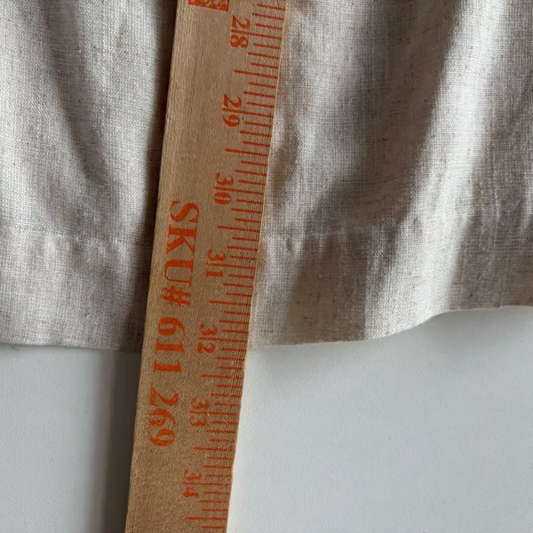Sunday in‎ Brooklyn Shift Dress Womens Small Beige Linen Blend Knot Front V-Back - Image 7