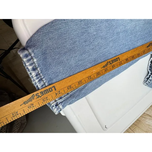 ZARA High‎ Waisted Denim Jeans Paperbag Waist Straight Leg Women S - Image 12