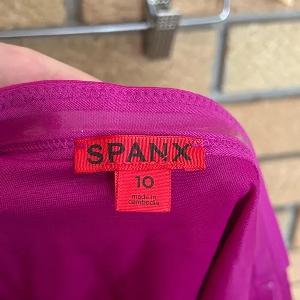 SPANX Core High Rise Bottom Swimwear 1366 Berry Bathing Suit Size 10 NWT - Image 6