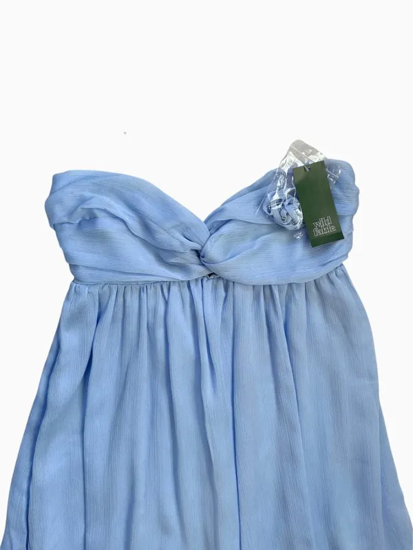 Wild Fable Light Blue Strapless Babydoll Mini Dress With Straps Medium NWT - Image 7