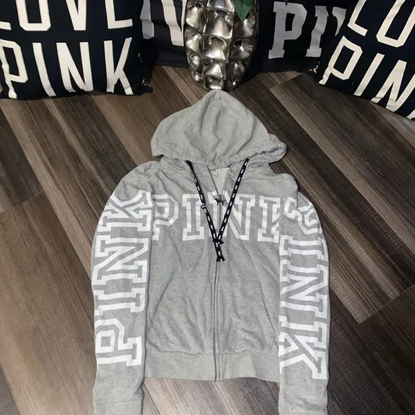 PINK Gray Hoodie - Image 12