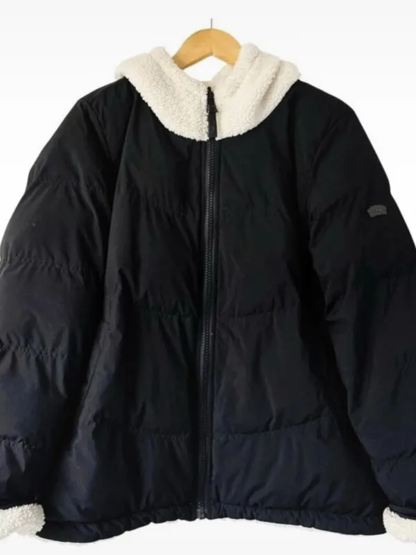 Koolaburra by UGG Reversible Sherpa Puffer Jacket Women’s L Black Cream Size L - Image 2