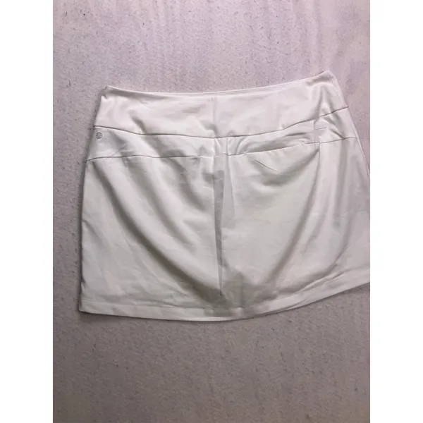 Adidas Golf Ultimate365 Solid Skort Womens‎ XL White Athletic Mini HG6428 Skirt - Image 9