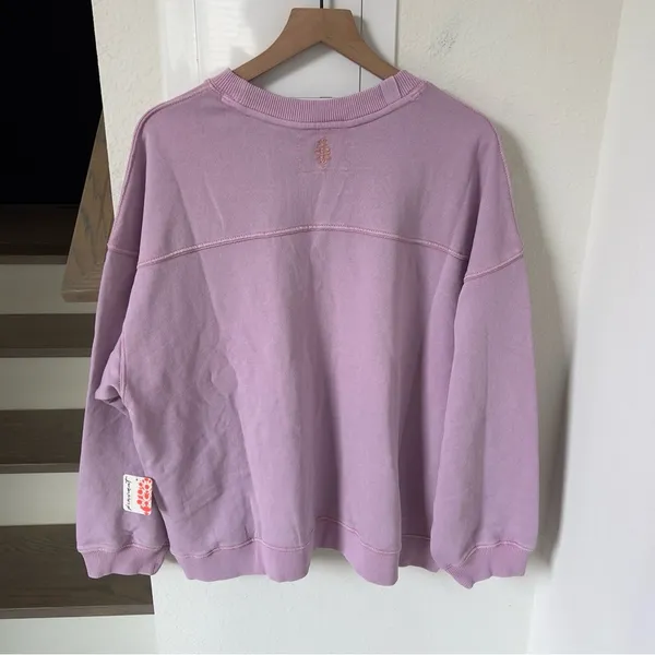 Free People All Star Solid Pullover in Jam Jewel Pink / Purple - NWT - Image 4