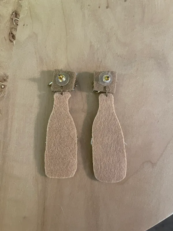 Team Bride Earrings Gold - Image 2