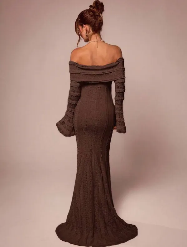 SheIn Brown maxi dress - Image 4