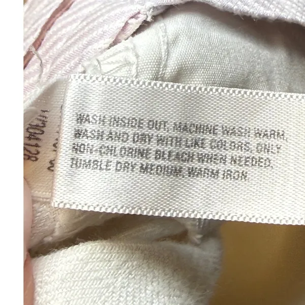 Gap Hip Slung Fit Trousers Off-white‎ Cotton Linen Wide Leg Pants 8 Regular - Image 14