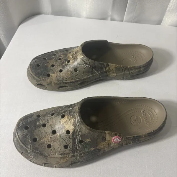 Crocs Freesail‎ Realtree Camo Mules Slip On Shoes Women's Size 10 Comfort - Image 3
