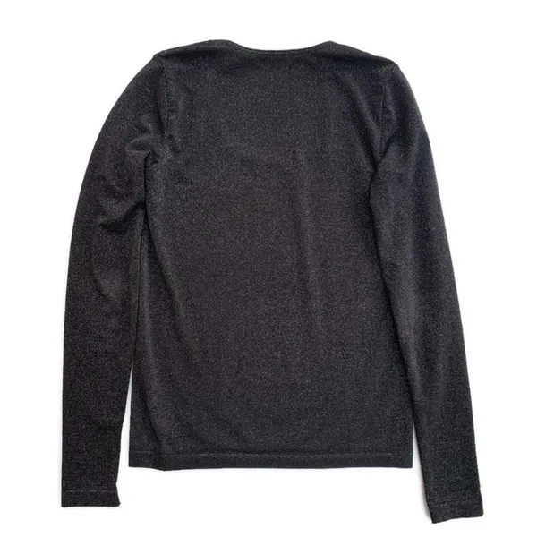 Wolford Black Metallic Long Sleeve Top XS - Image 2