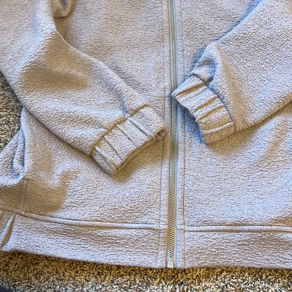 Lululemon Pave New Ways Full-Zip in Glacier Grey / White Size Large - Image 7