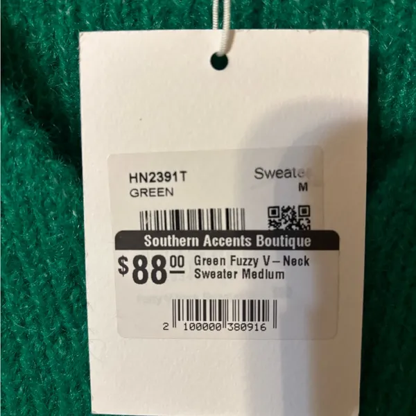 Endless Rose Emerald V-Neck Sweater - Image 5