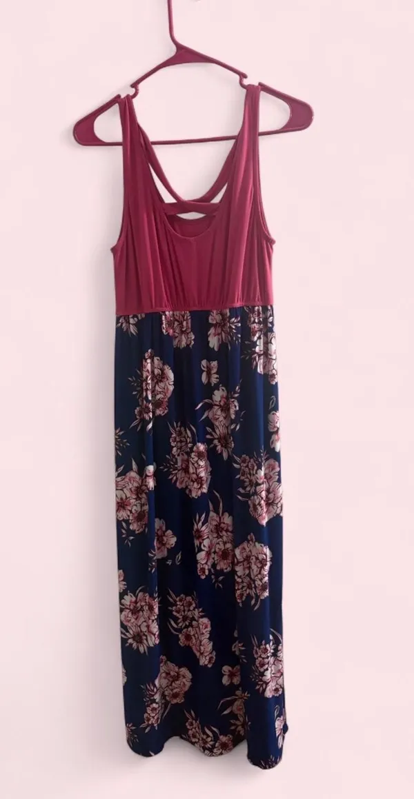 Emerld maxi dress pink floral - Image 2