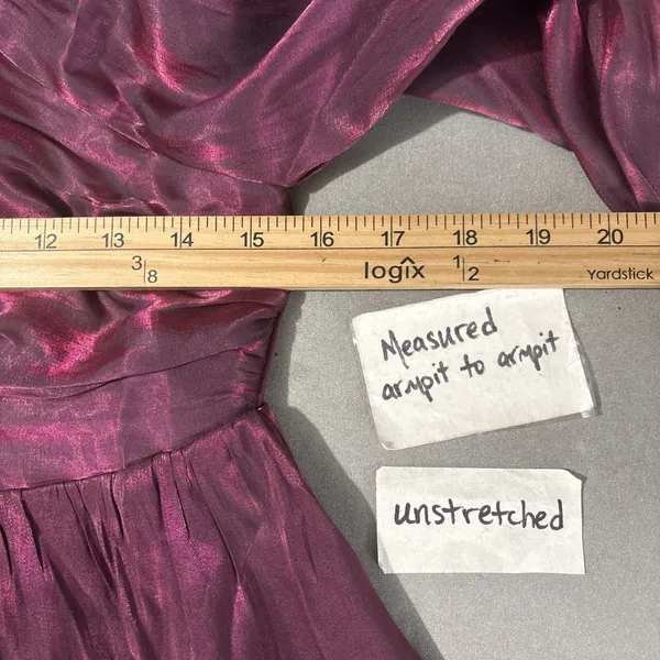 Entro Top Size Medium Grape Purple Iridescent Babydoll Dark Romantic Vamp Party - Image 10