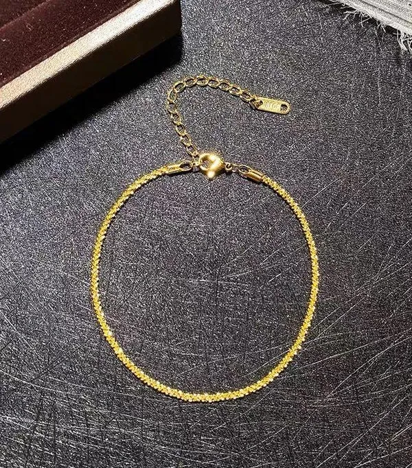 Ankle Bracelet, Gold Ankle Bracelet - Image 4