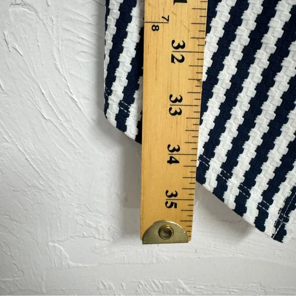Hutch Blue White Striped Off Shoulder Asymmetrical Mini Dress Womens S Preppy - Image 12