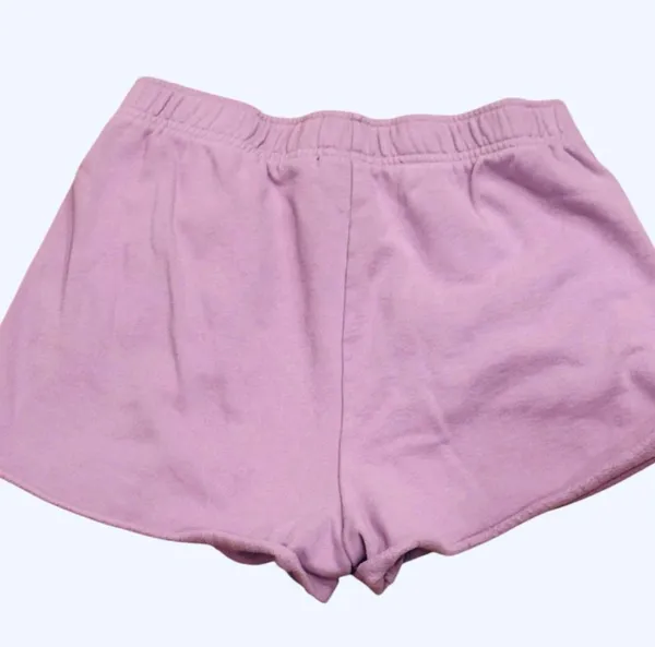 PacSun Purple Pastel Sweat Shorts Knit Loungewear Pull On Pockets M Relax Fit - Image 3