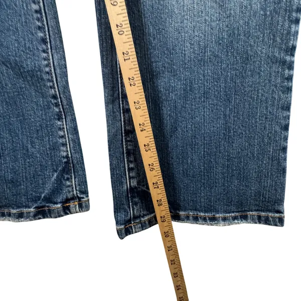 American Eagle Favorite Boyfriend Jeans Stretch Blue Low Rise‎ 8S 8 Short Y2K - Image 8