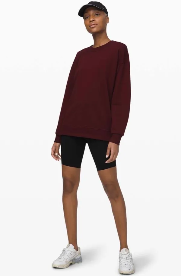 Lululemon Perfectly Oversized Crew Garnet 6 - Image 5