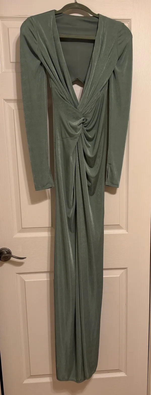 Katie May | Free People In A Mood Gown in Sage Green - Image 5