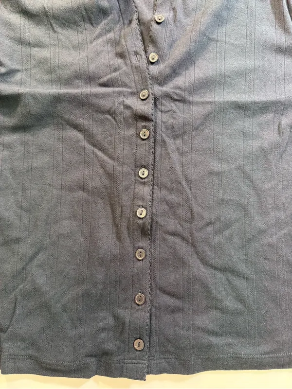 Levi's Black Long-Sleeve Button Henley Tee - Image 7