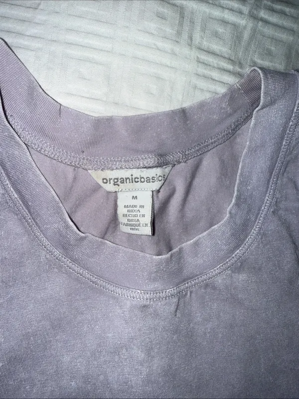 Organic Basics Lilac Bralette Purple Size M - Image 2
