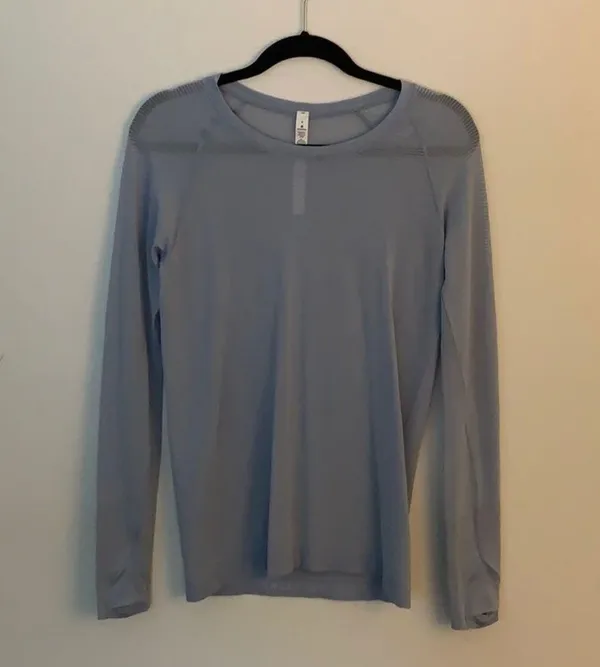 lululemon long sleeve blue shirt - Image 2