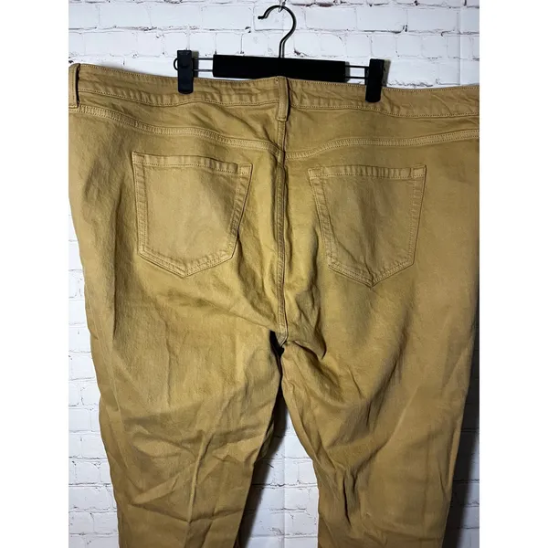 Torrid Womens Khaki‎ Button Fly Raw Hem Crop Utility Pants Ochre Plus Size 22T - Image 4