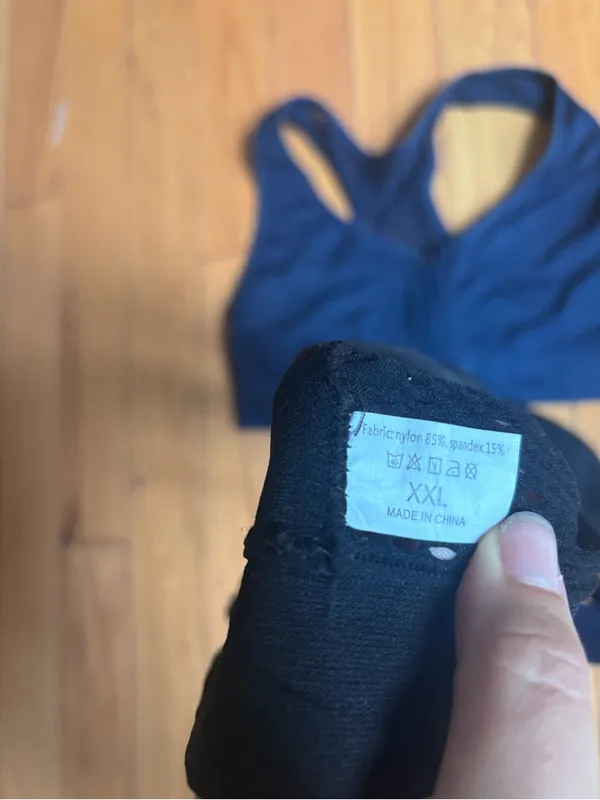 Set of 4 Zip front Racerback Sports Bra - Image 4