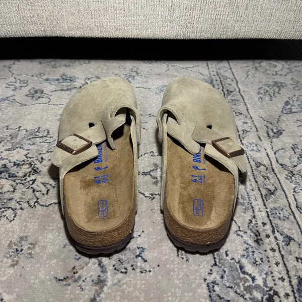 Birkenstock Boston Clogs in Taupe - Image 6