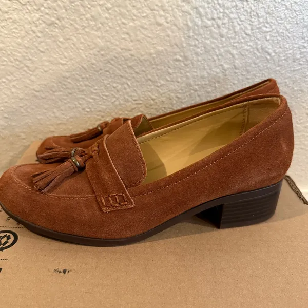 Naturalizer Women's Brown Suede Loafers Size 8‎ - Image 3