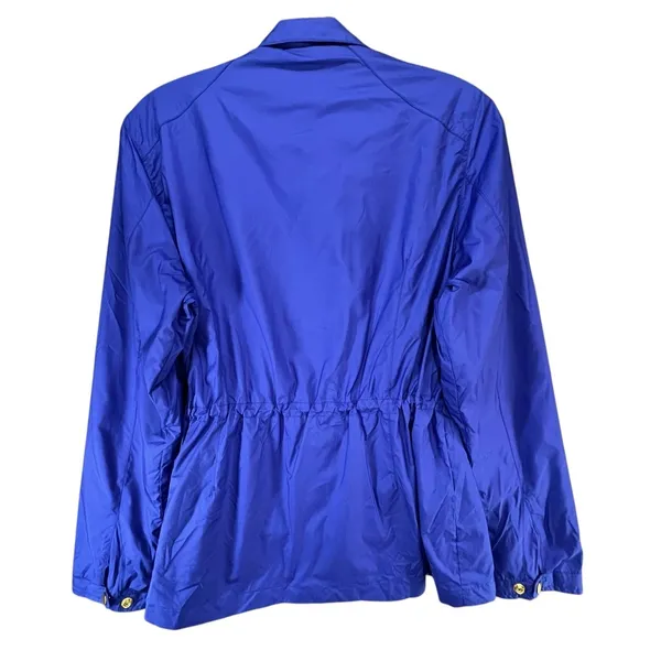Peter Millar Mariana Rain Jacket S Purple Zip Snap Cinch Waist Utility Travel - Image 7