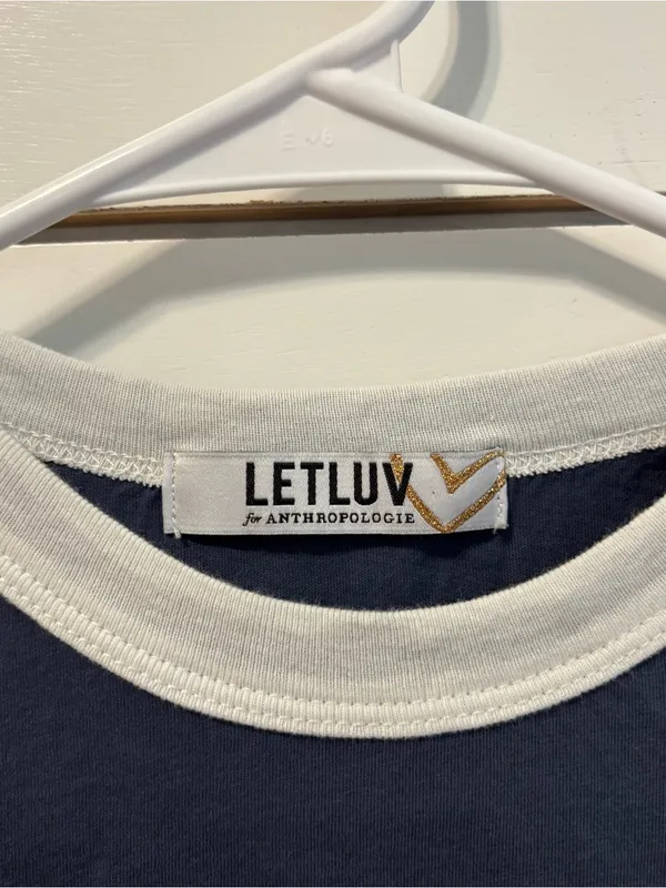 Anthropologie Letluv Star Short-Sleeve Ringer Crew-Neck Tee - Image 3