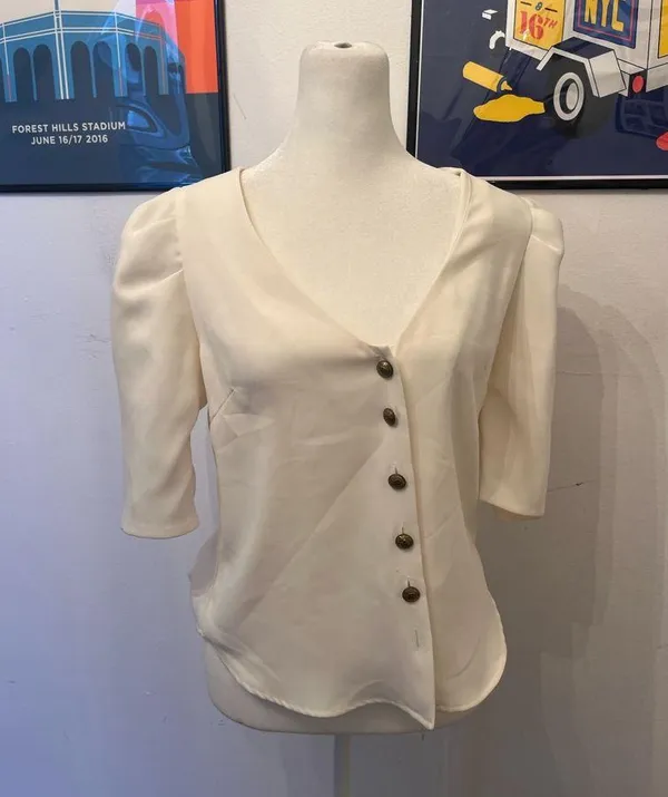 Amanda Uprichard Babette Top Cream Small - Image 2