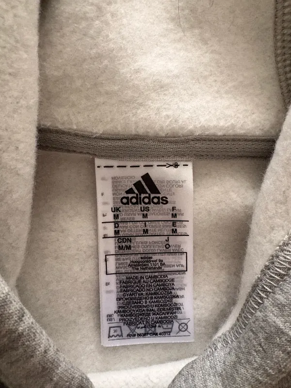 Grey Adidas Hoodie Women’s medium - Image 4