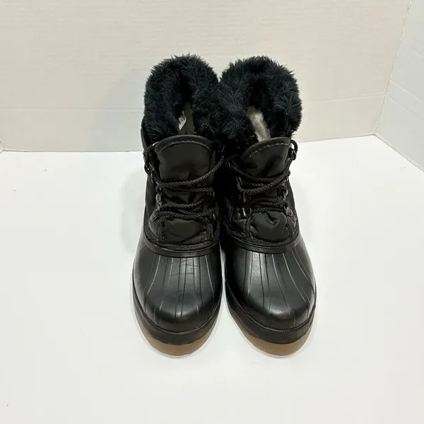 Vintage Sorel Kaufman Duck Boots Womens 10 Winter Rain Snow Ankle Lace Up - Image 9