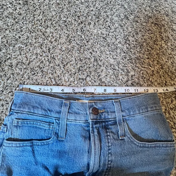 Madewell The Perfect Vintage Jean Light Wash Frayed Hem Cropped Bootcut‎ Size 24 - Image 5