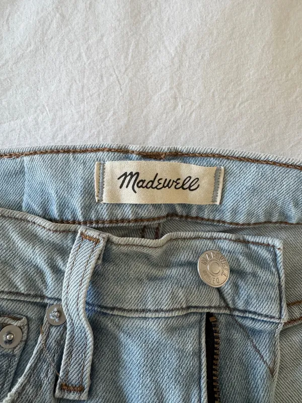 Madewell light wash denim straight jeans - Image 5
