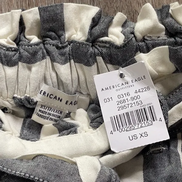 American Eagle Striped Pull On Pants Size XS - Image 6