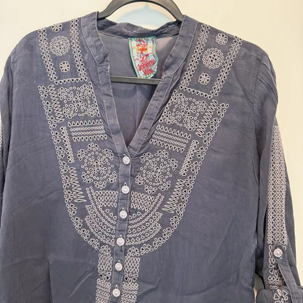 Johnny Was embroidered tunic blouse Size S - Image 2