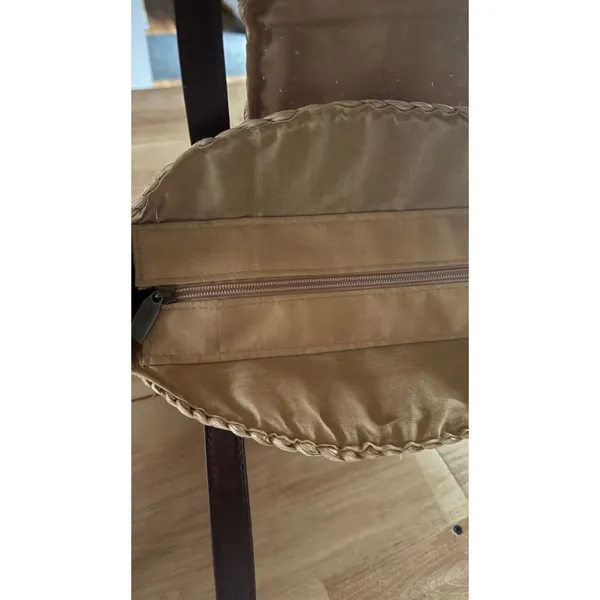 Sun N Sand Round Straw Tote Bag Tan Woven Boho Shoulder Bag‎ NWT - Image 5