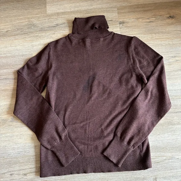 Dark Brown Turtleneck Sweater - Image 3